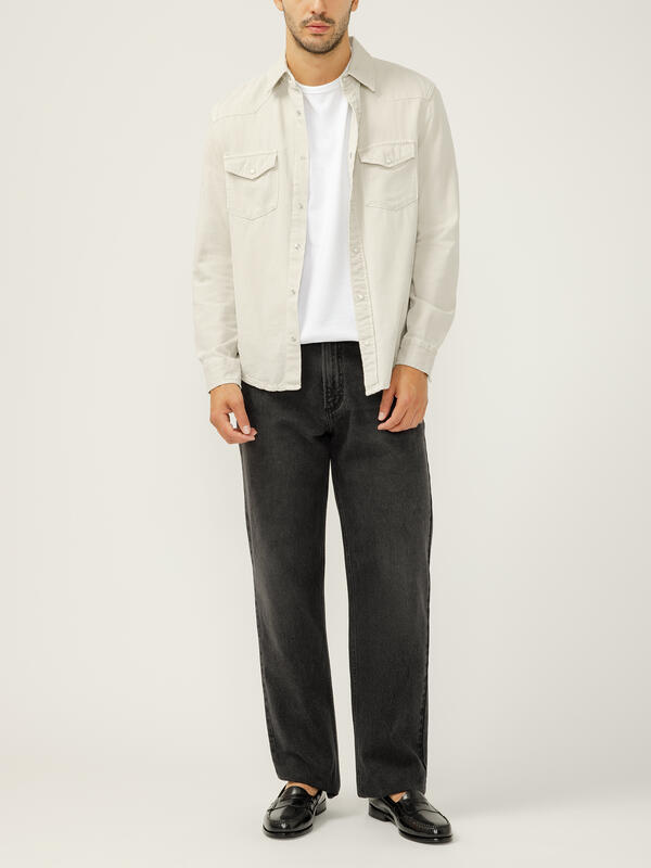 Relaxed Fit Straight Leg Jeans