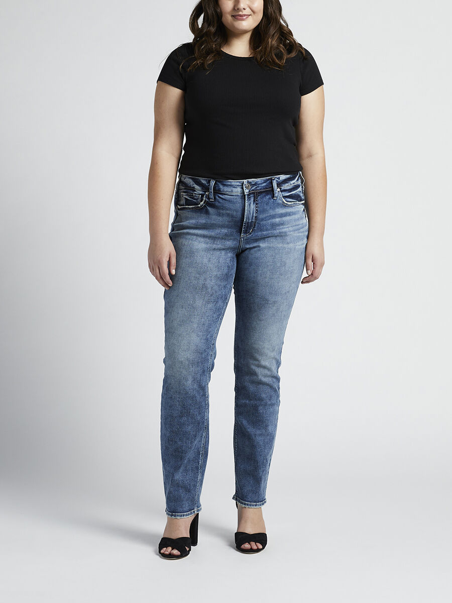 Women's Plus Size Straight Leg | Silver 