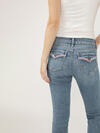 Elyse Mid Rise Luxe Stretch Americana Capri image number 4
