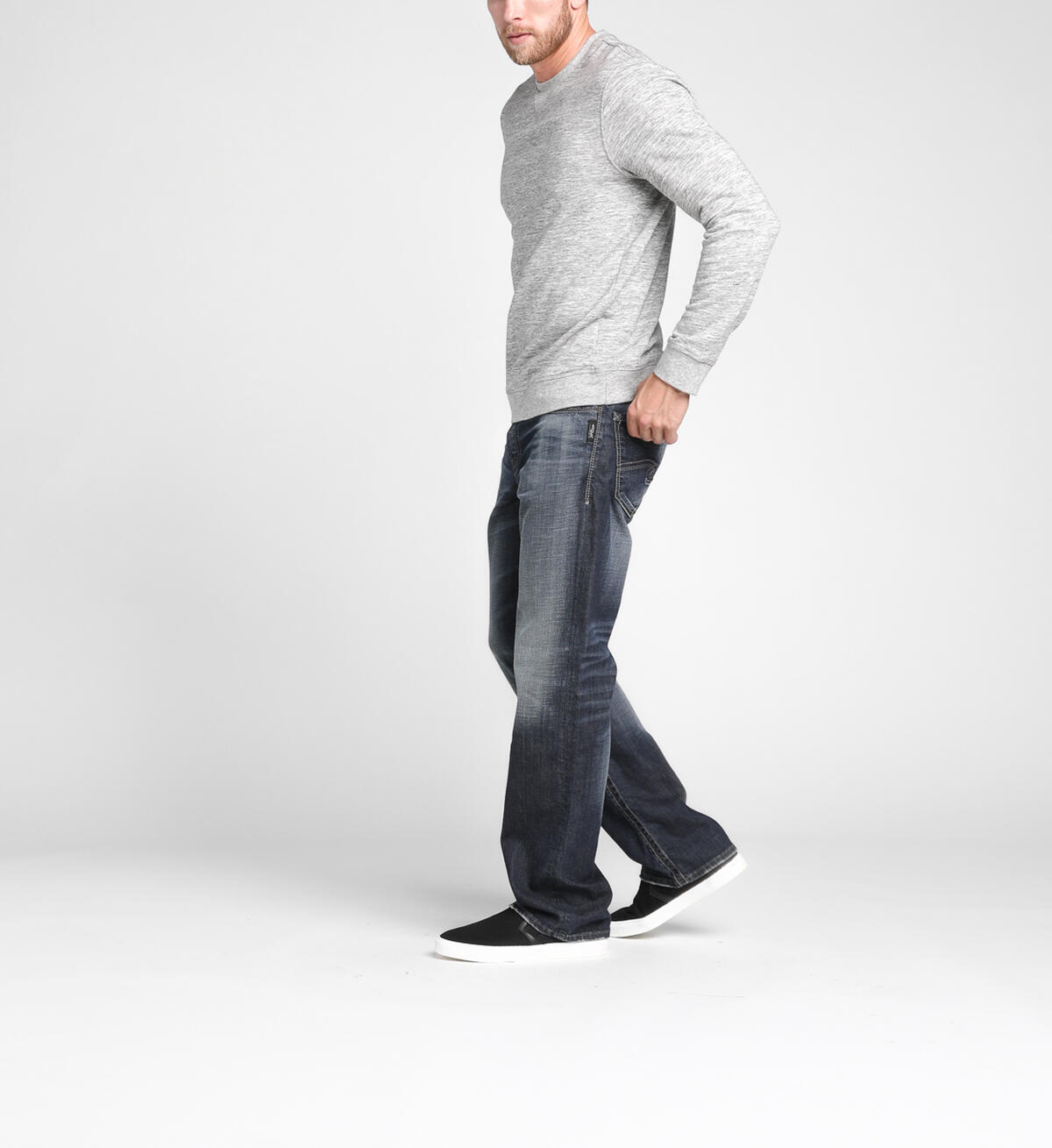 Gordie Straight Mens Dark Wash, , hi-res image number 2