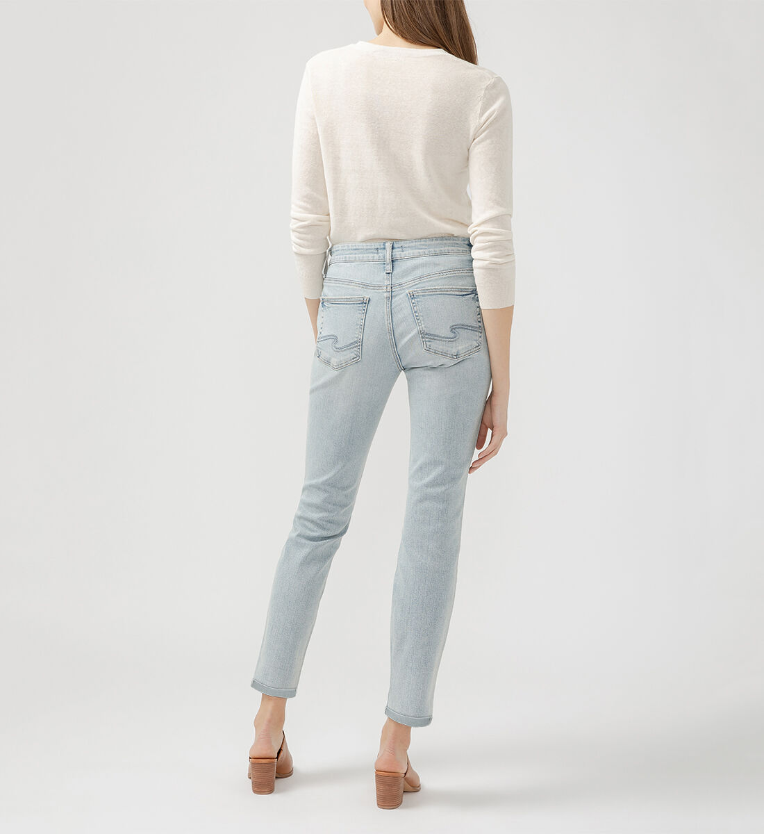 Buy Boyfriend Mid Rise Slim Leg Jeans for USD 88.00 | Silver Buy Boyfriend Mid Rise Slim Leg Jeans for USD 88.00 | Silver