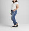 Boyfriend Mid Rise Slim Leg Jeans Plus Size, , hi-res image number 2