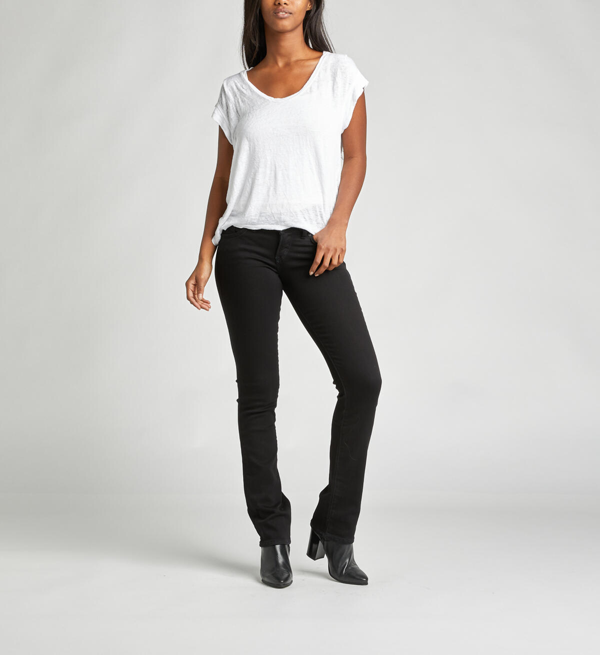 Suki Mid Slim Boot Dark Wash, , hi-res image number 3
