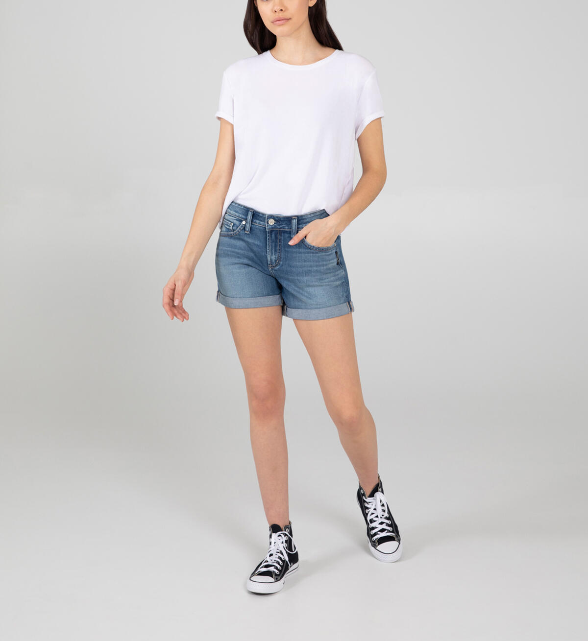 Boyfriend Mid Rise Short, , hi-res image number 0
