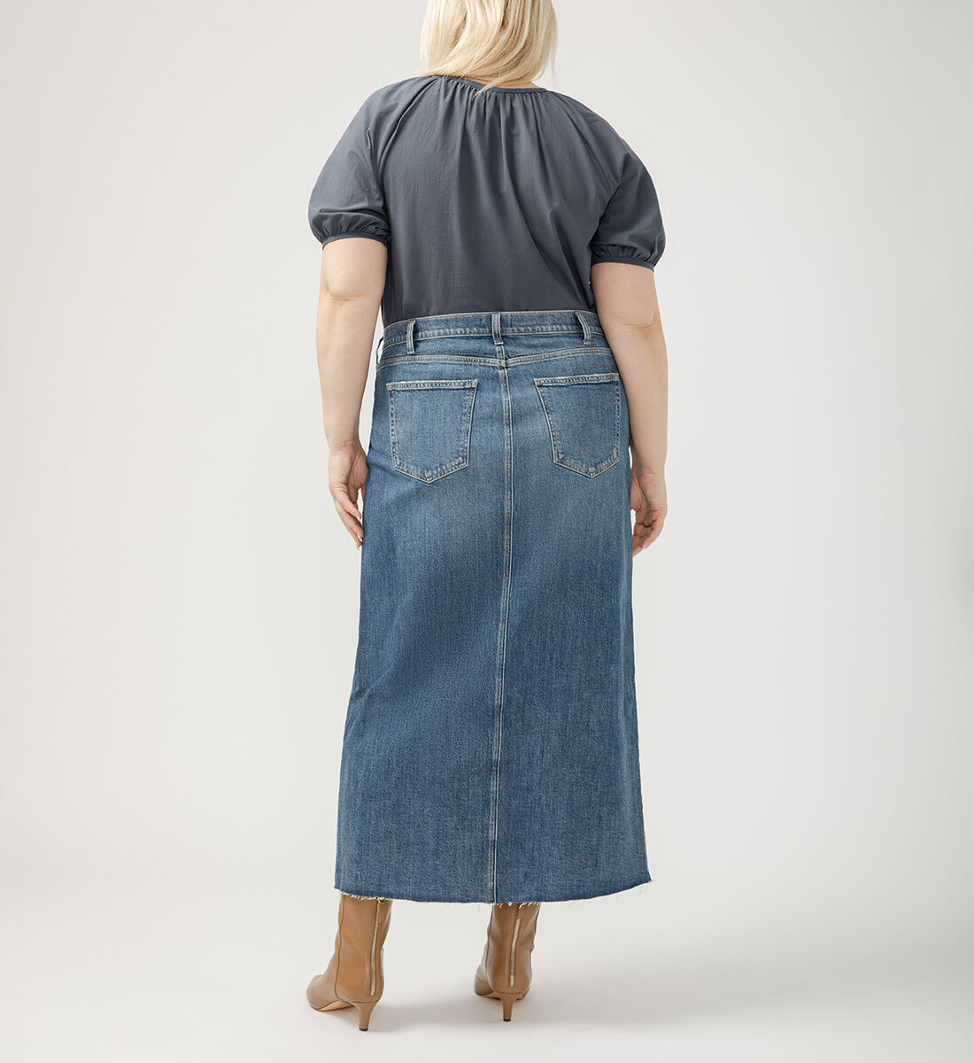 Silver skirt plus size on sale