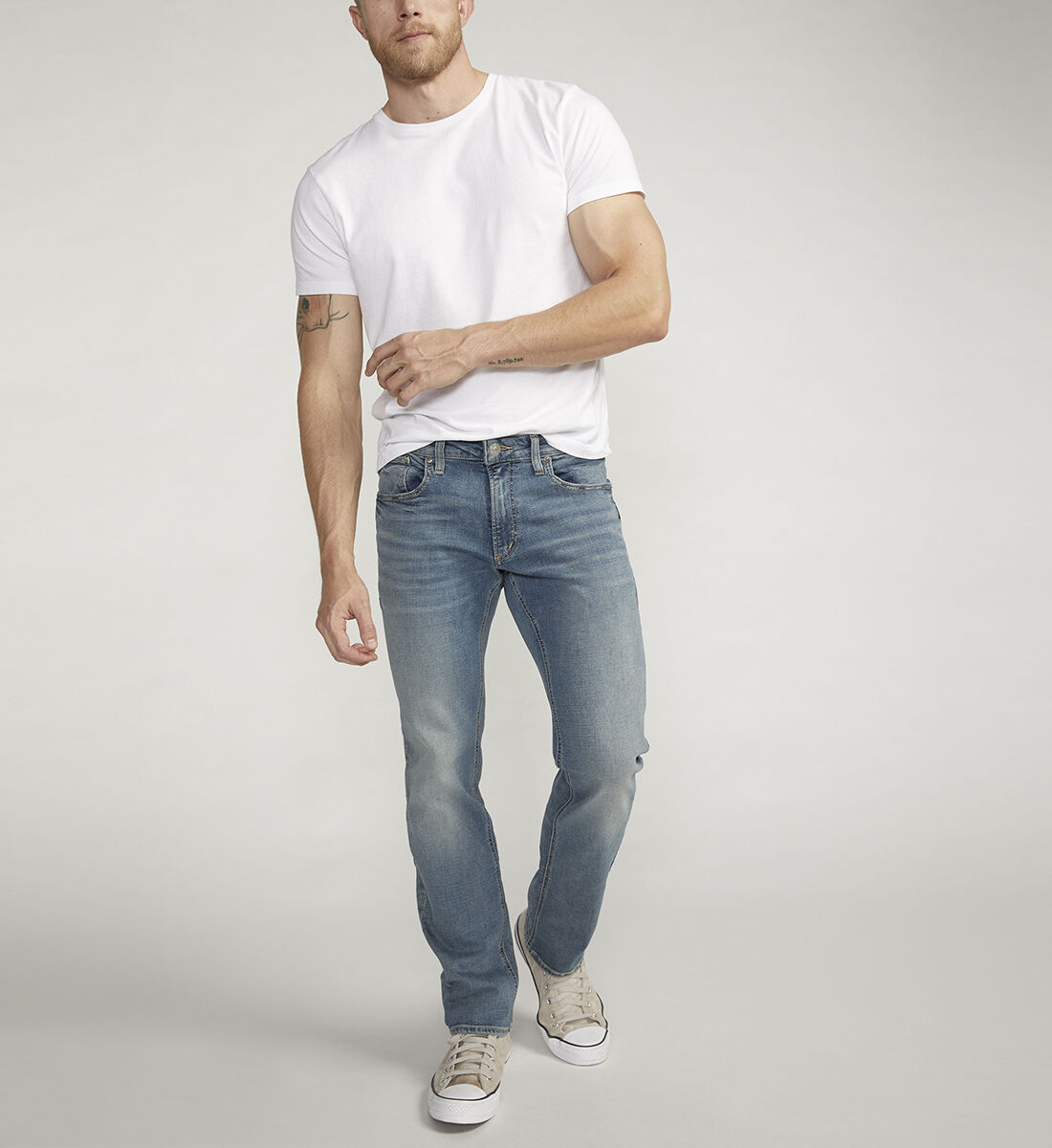 Slim straight leg jeans cheap