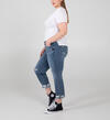 Boyfriend Mid Rise Slim Leg Jeans Plus Size - Eco-Friendly Fabric, , hi-res image number 2