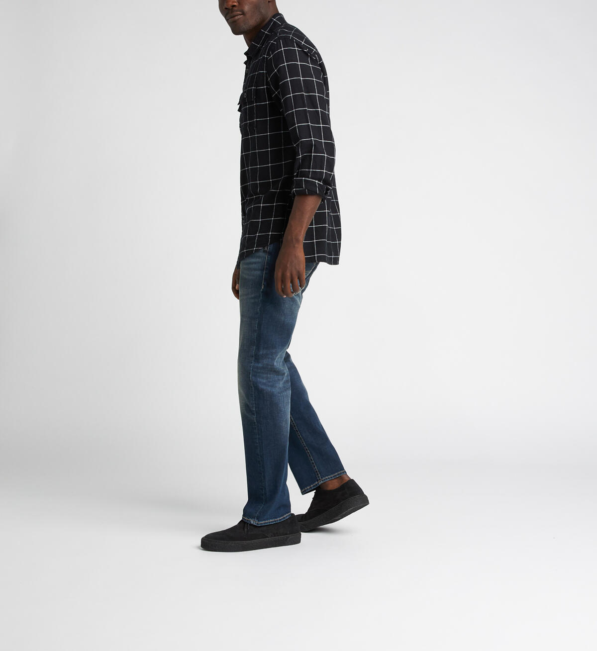 Eddie Relaxed Fit Tapered Leg Jeans, Indigo, hi-res image number 2