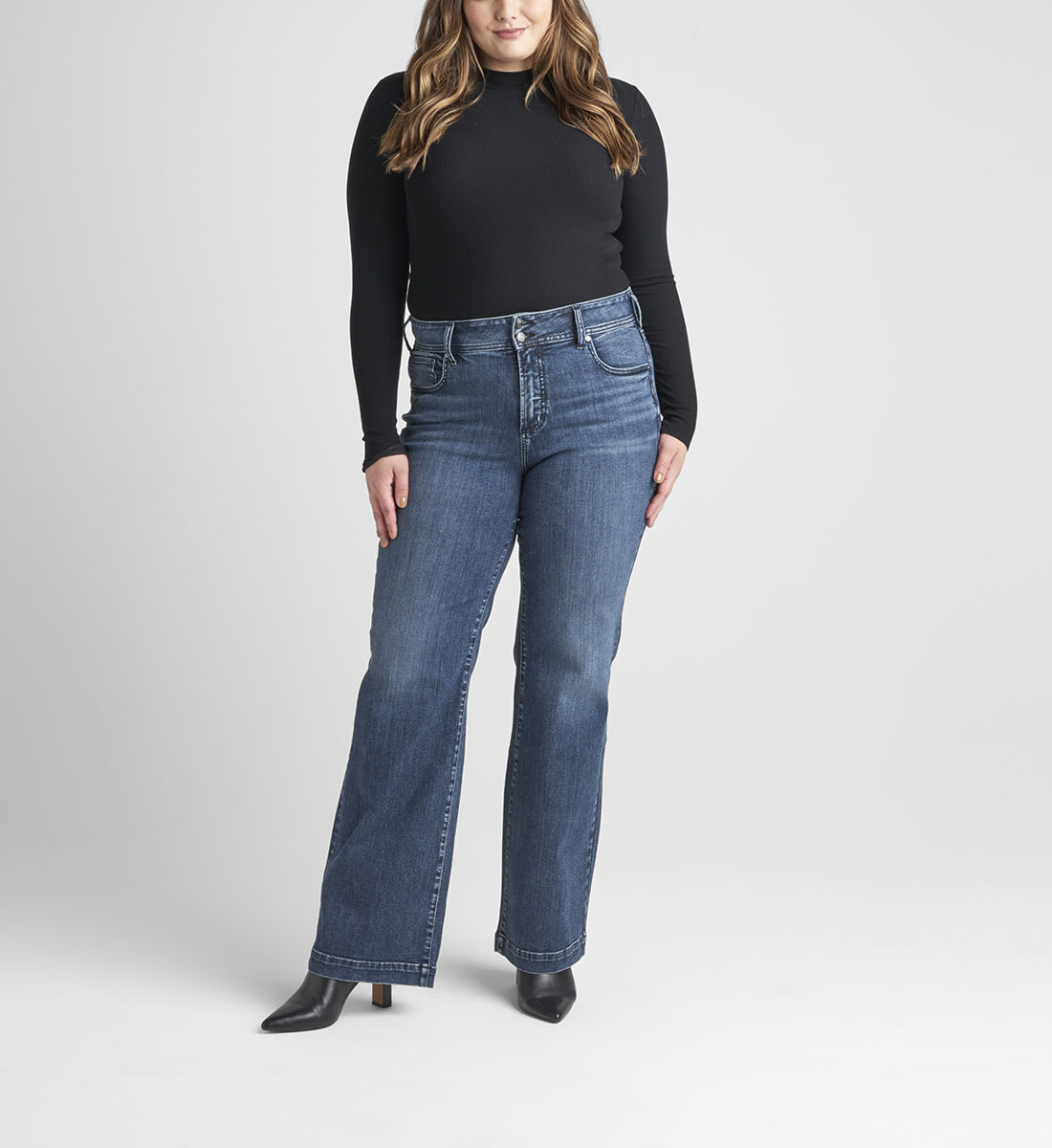 Buy Avery High Rise Trouser Leg Jeans Plus Size for USD Buy Avery High Rise Trouser Leg Jeans Plus Size for USD