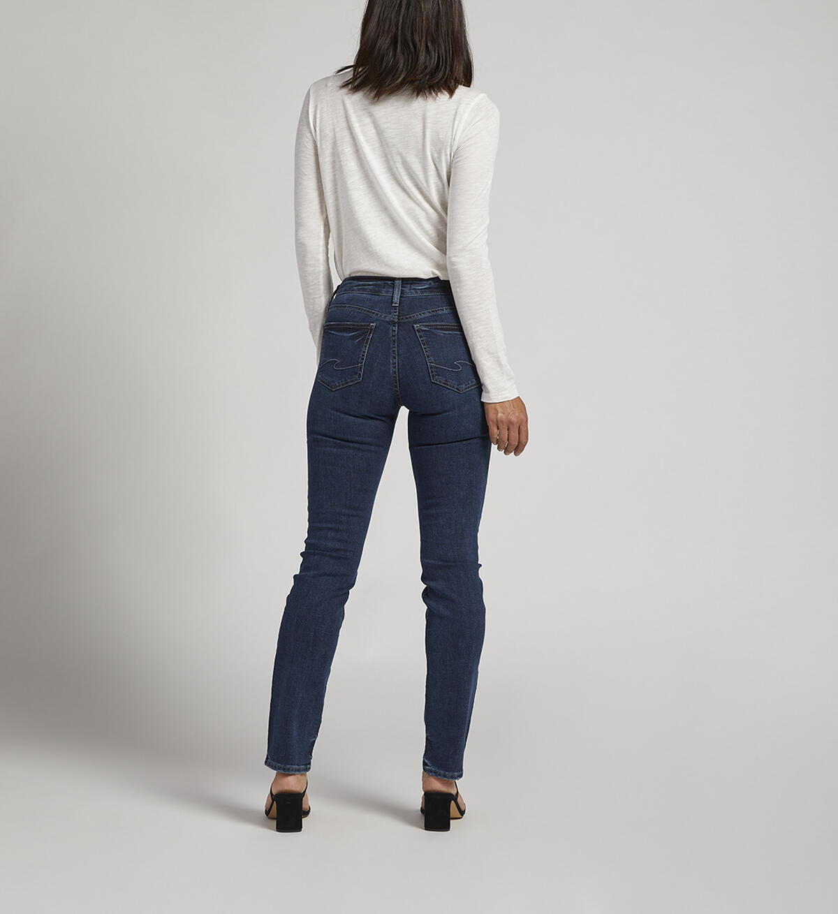 Suki Mid Rise Straight Leg Jeans, Indigo, hi-res image number 1