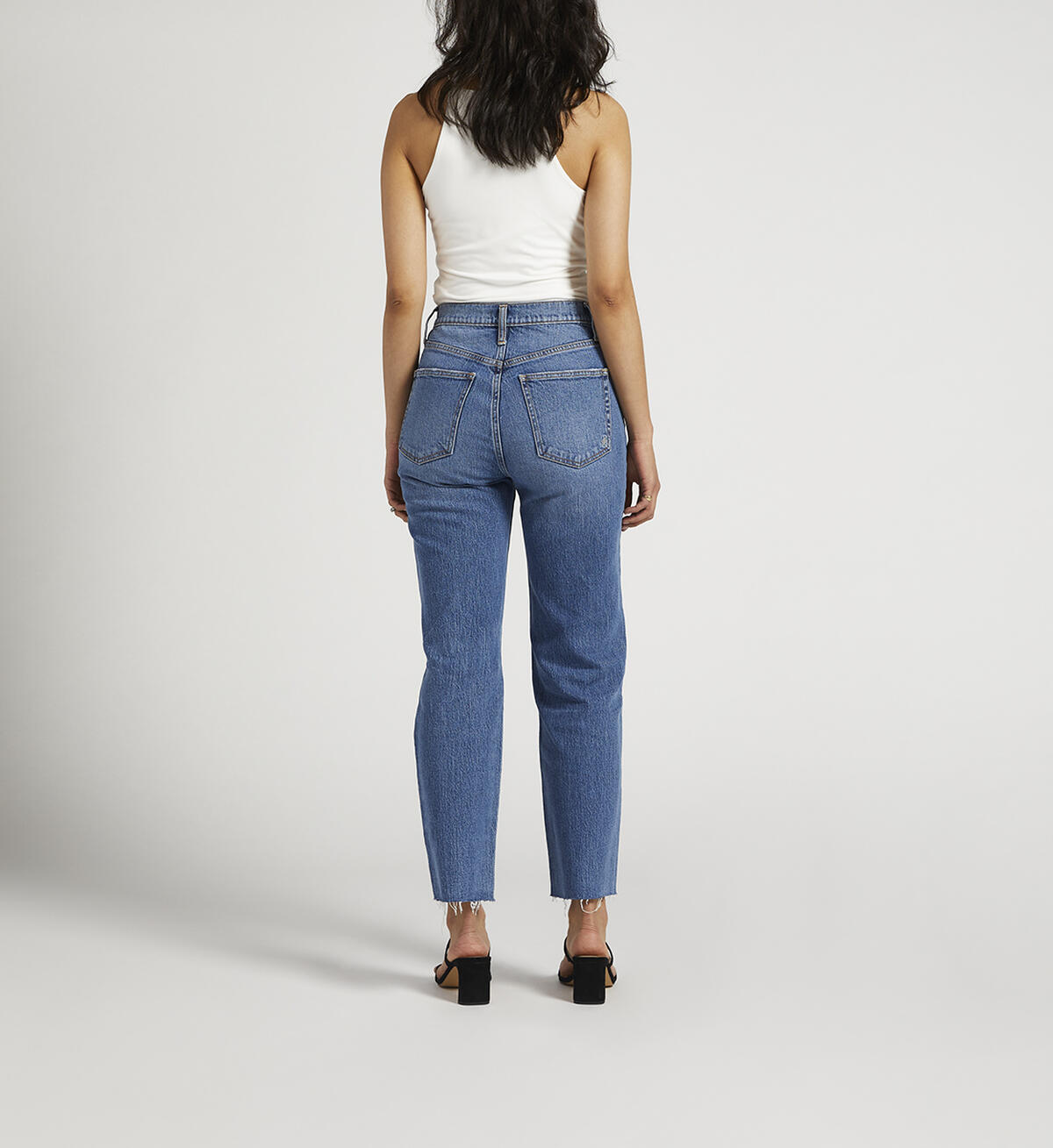 Highly Desirable High Rise Straight Leg Jeans, , hi-res image number 1