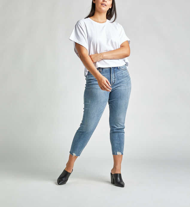Silver Jeans Co Find Your Fit Silver Jeans Calley Super High Rise Skinny Crop Plus Size