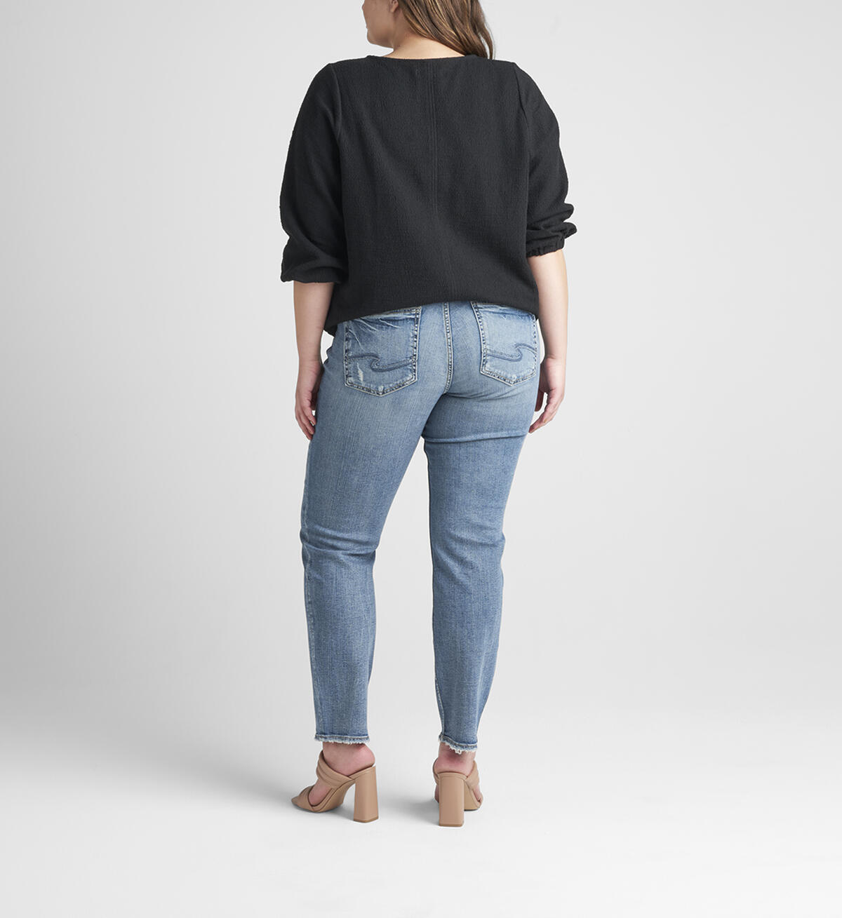 Avery High Rise Straight Leg Jeans Plus Size, , hi-res image number 1