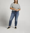 Boyfriend Mid Rise Slim Leg Jeans Plus Size, , hi-res image number 0