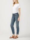 Boyfriend Mid Rise Slim Leg Jeans, , hi-res image number 2