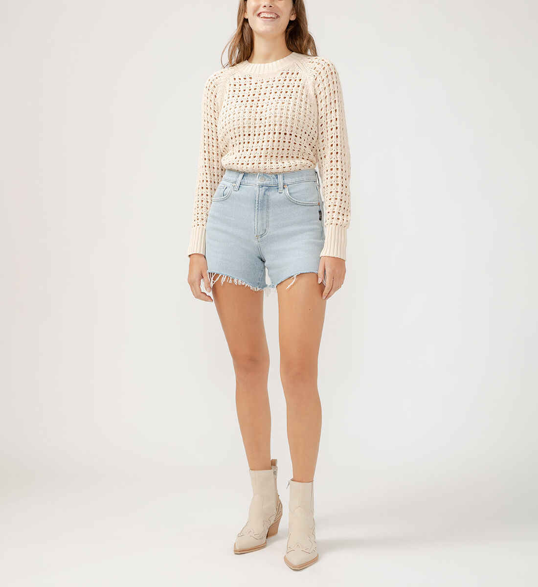 Spangle Lace Short Pants シルバー L27548AGR286_IND_E1.jpg