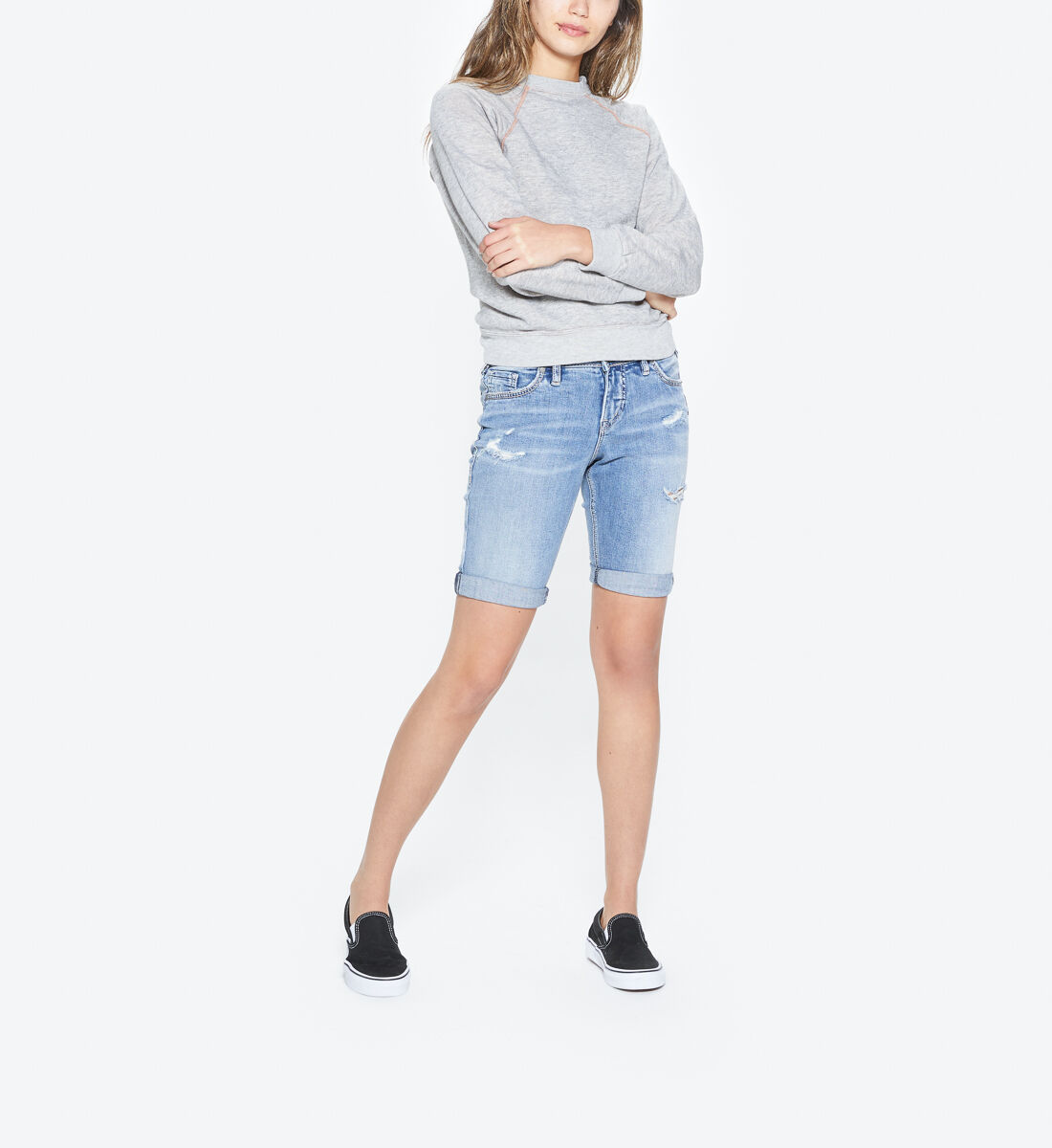 Silver jeans bermuda shorts clearance