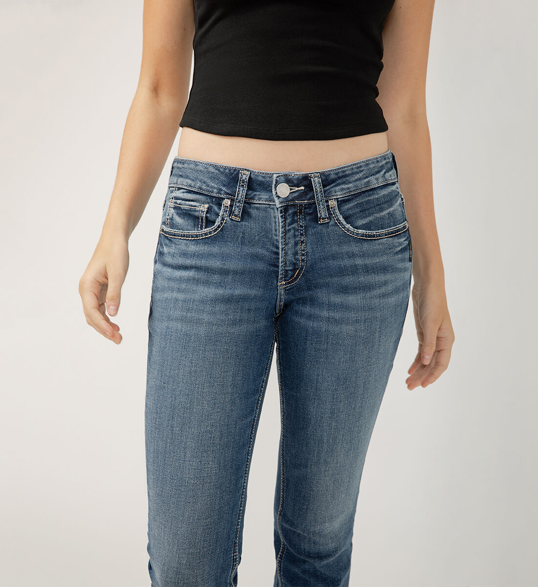 lsxhwj。 Buy Britt Low Rise Capri for USD 50.00 | Silver Jeans US New