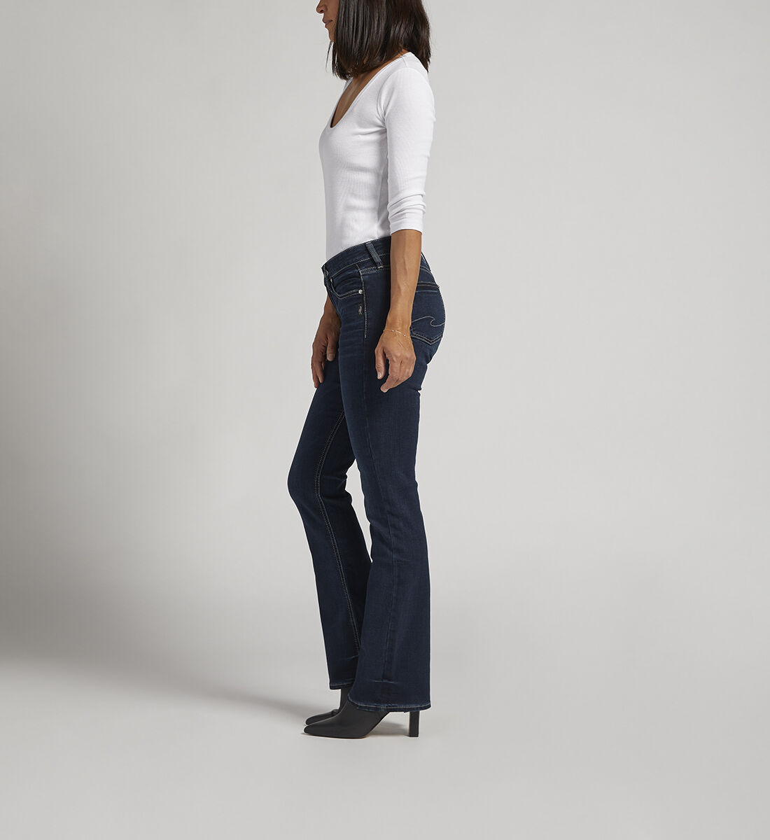 Buy Suki Mid Rise Bootcut Jeans for USD 68.00 Silver Jeans US New