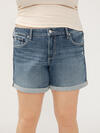 Boyfriend Mid Rise Shorts Plus Size image number 3