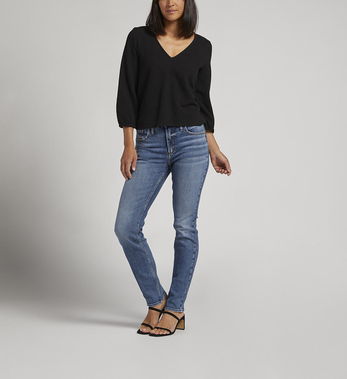 Most Wanted Mid Rise Straight Leg Jeans, Indigo, hi-res image number 0