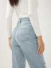 Highly Desirable High Rise Trouser Leg Jeans image number 3