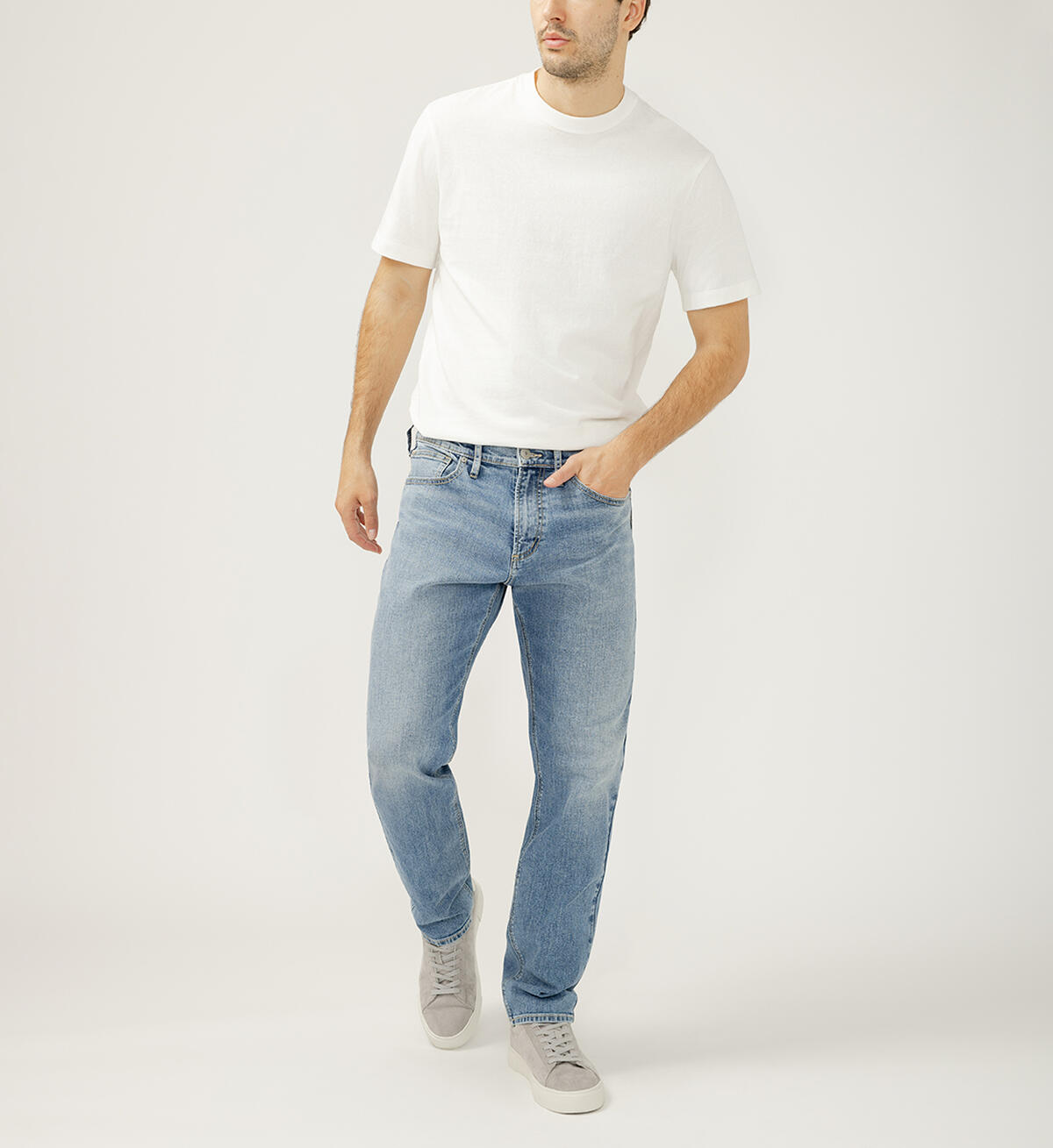 Machray Athletic Fit Straight Leg Jeans, , hi-res image number 0