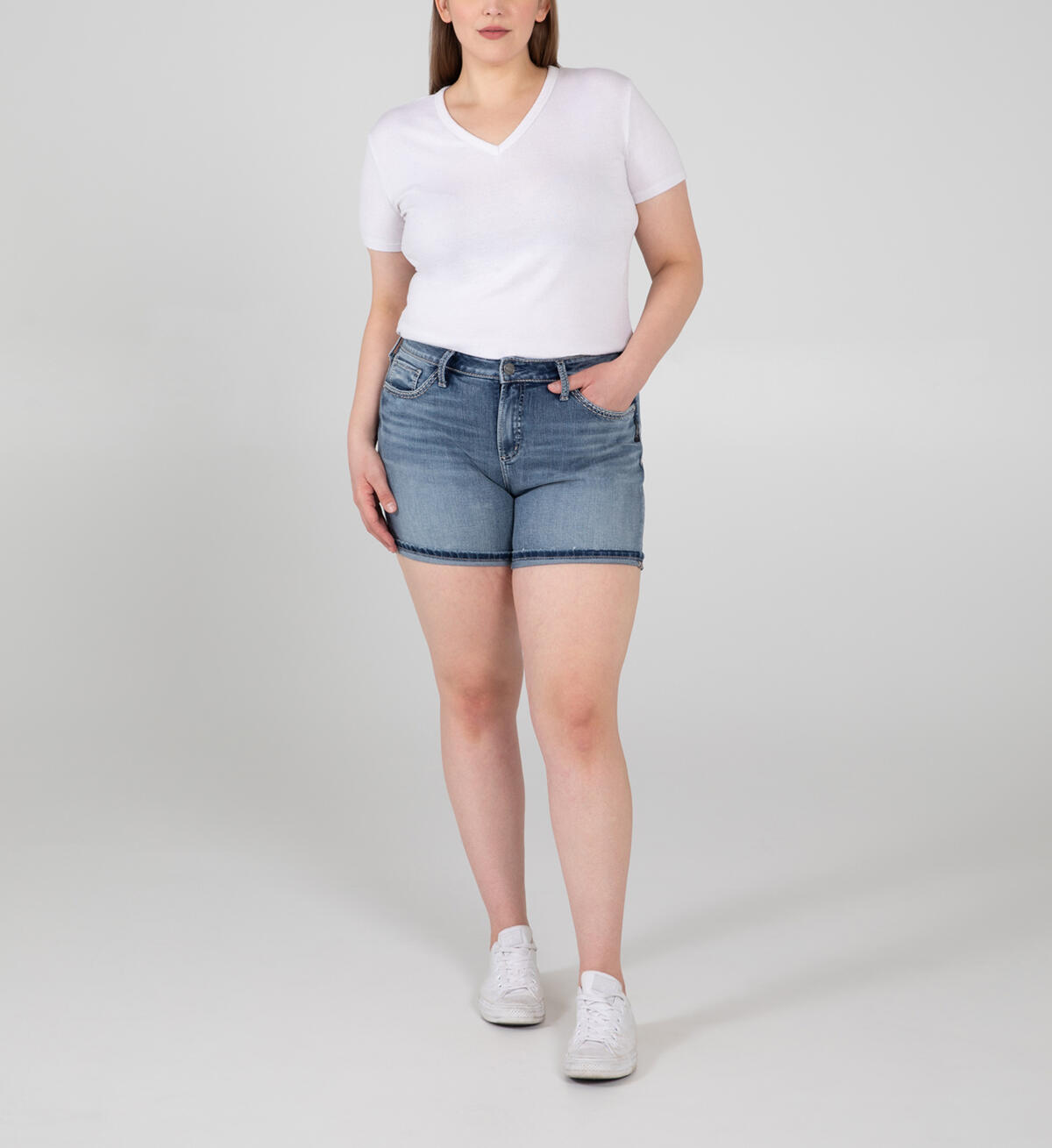 Avery High Rise Short Plus Size - Eco-Friendly Fabric, , hi-res image number 0