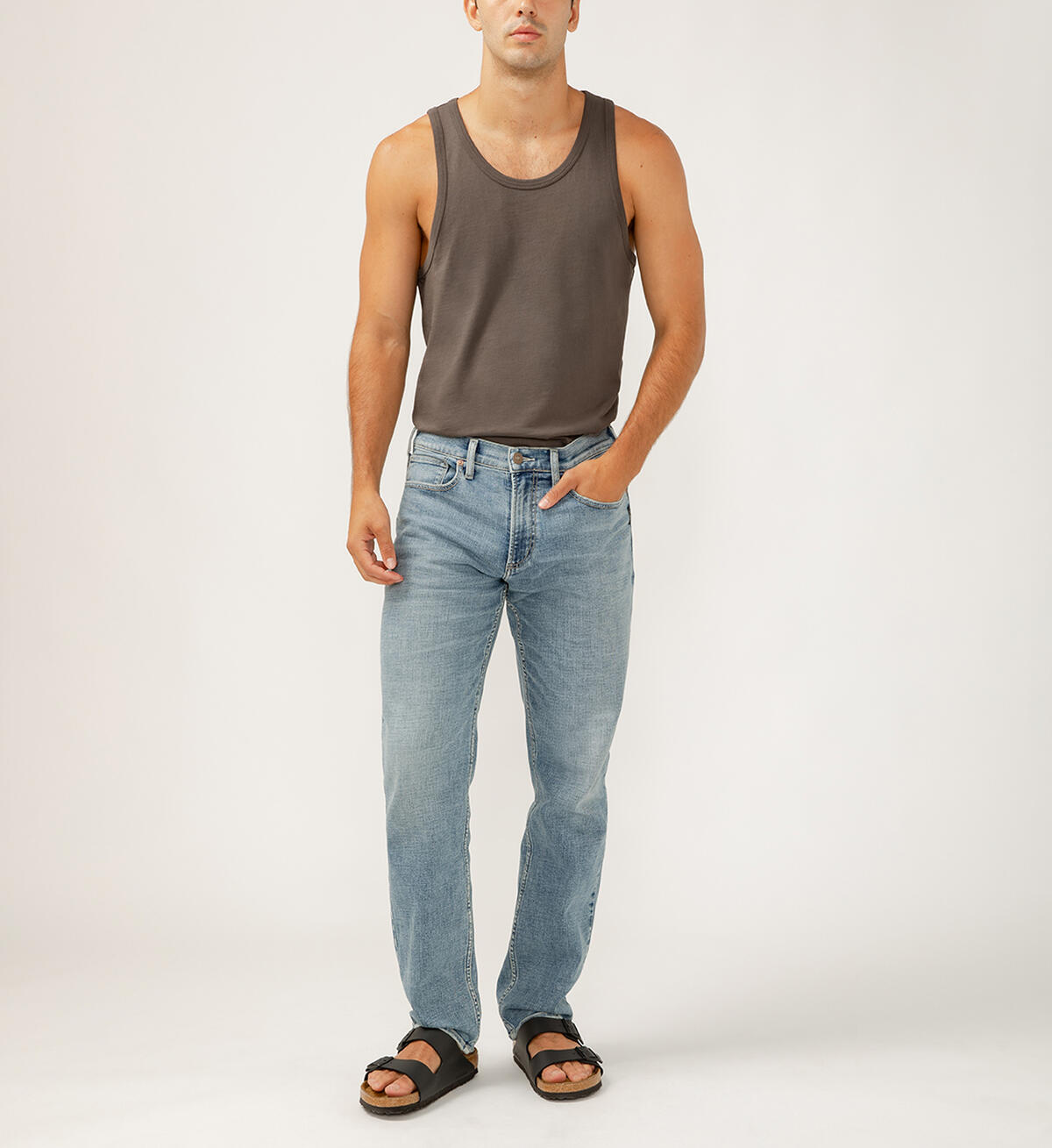 Eddie Classic Athletic Fit Tapered Leg Luxe Heritage Jeans, , hi-res image number 0