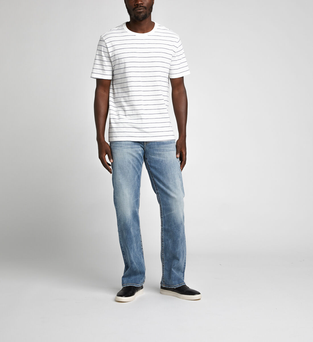 Zac Straight Mens Light Wash | Silver Jeans