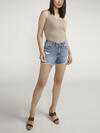 Suki Distressed Mid Rise Shorts, , hi-res image number 0