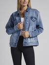 Denim Trucker Jacket, Indigo, hi-res image number 2