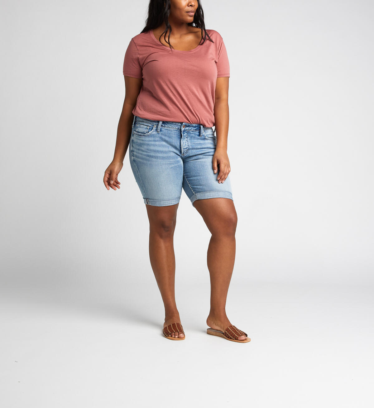 Suki Mid-Rise Curvy Bermuda Short, , hi-res image number 0