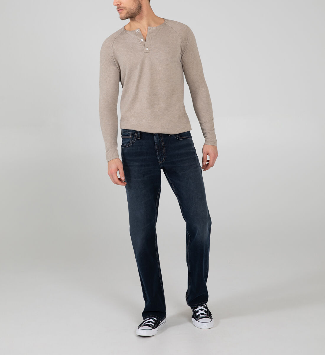 Zac Relaxed Fit Straight Leg Jeans Front