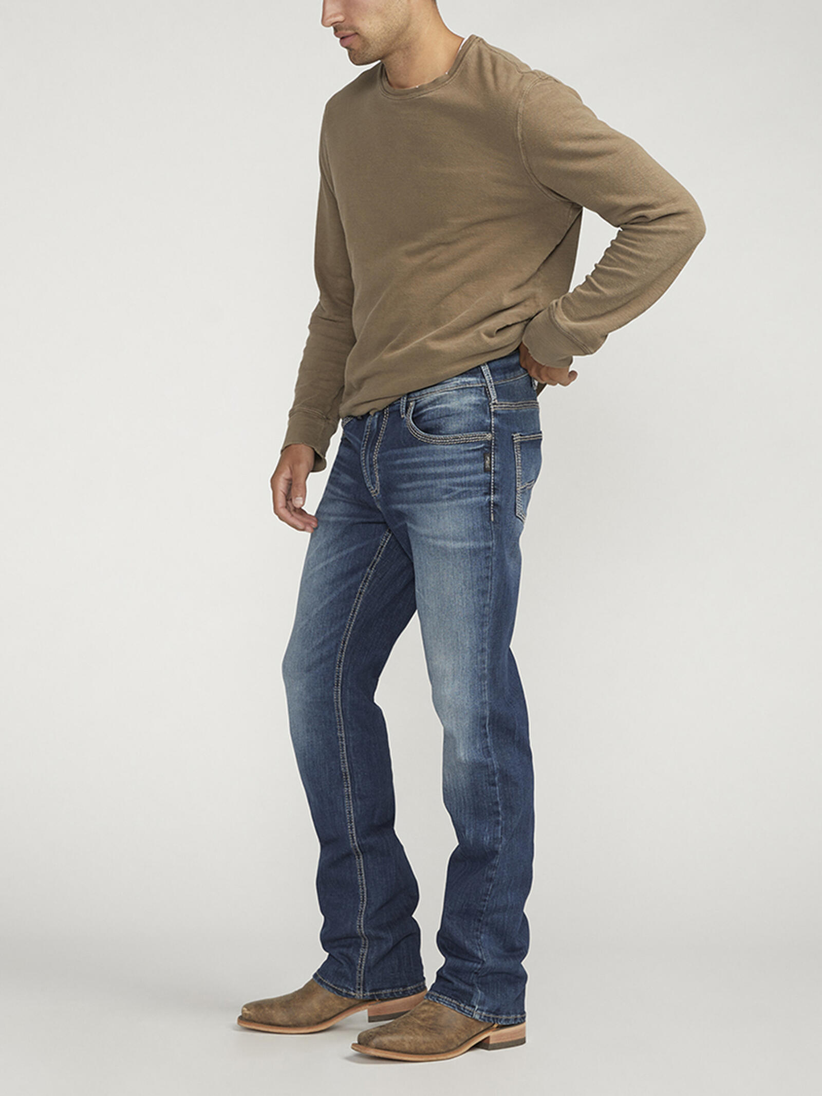 Buy Jace Slim Fit Bootcut Jeans for USD Silver Jeans