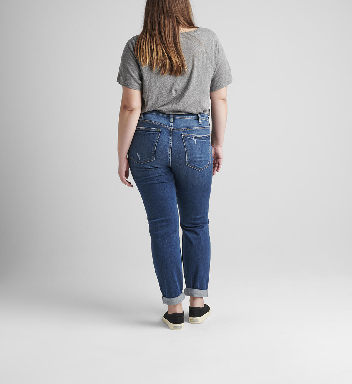 Beau Mid Rise Slim Leg Jeans Plus Size, , hi-res image number 1