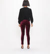 Aiko Mid Rise Skinny Leg Pants Final Sale, Cherry, hi-res image number 1