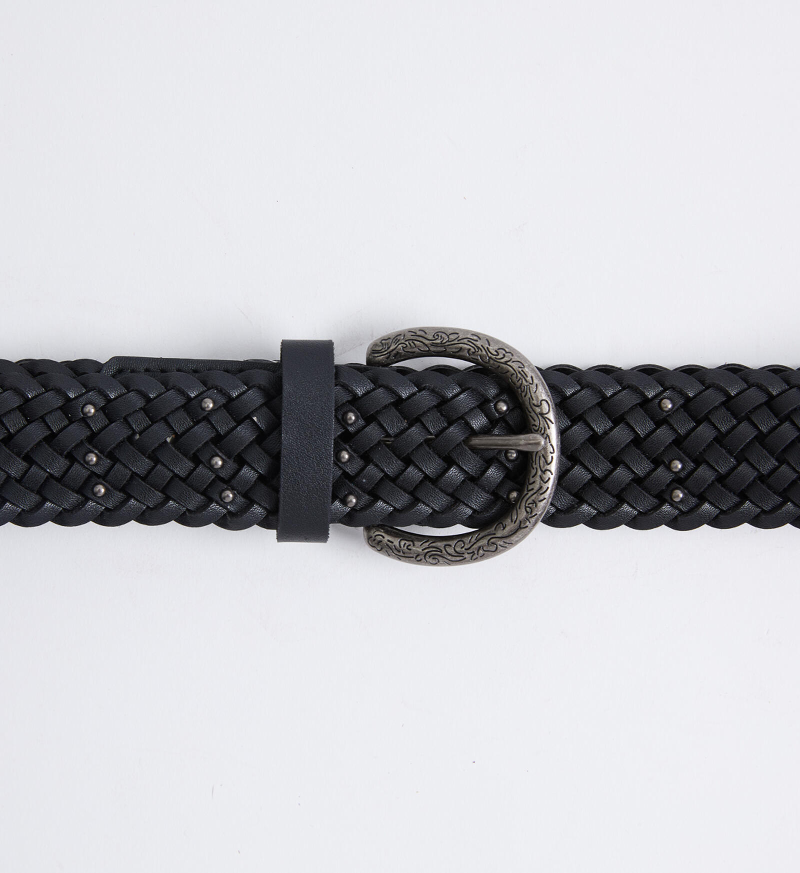 Women's Braided Woven Leather Belt, Women Trendy Retro Leather Braided Belt  with Metal Buckle,Black,100cm : : Clothing, Shoes & Accessories