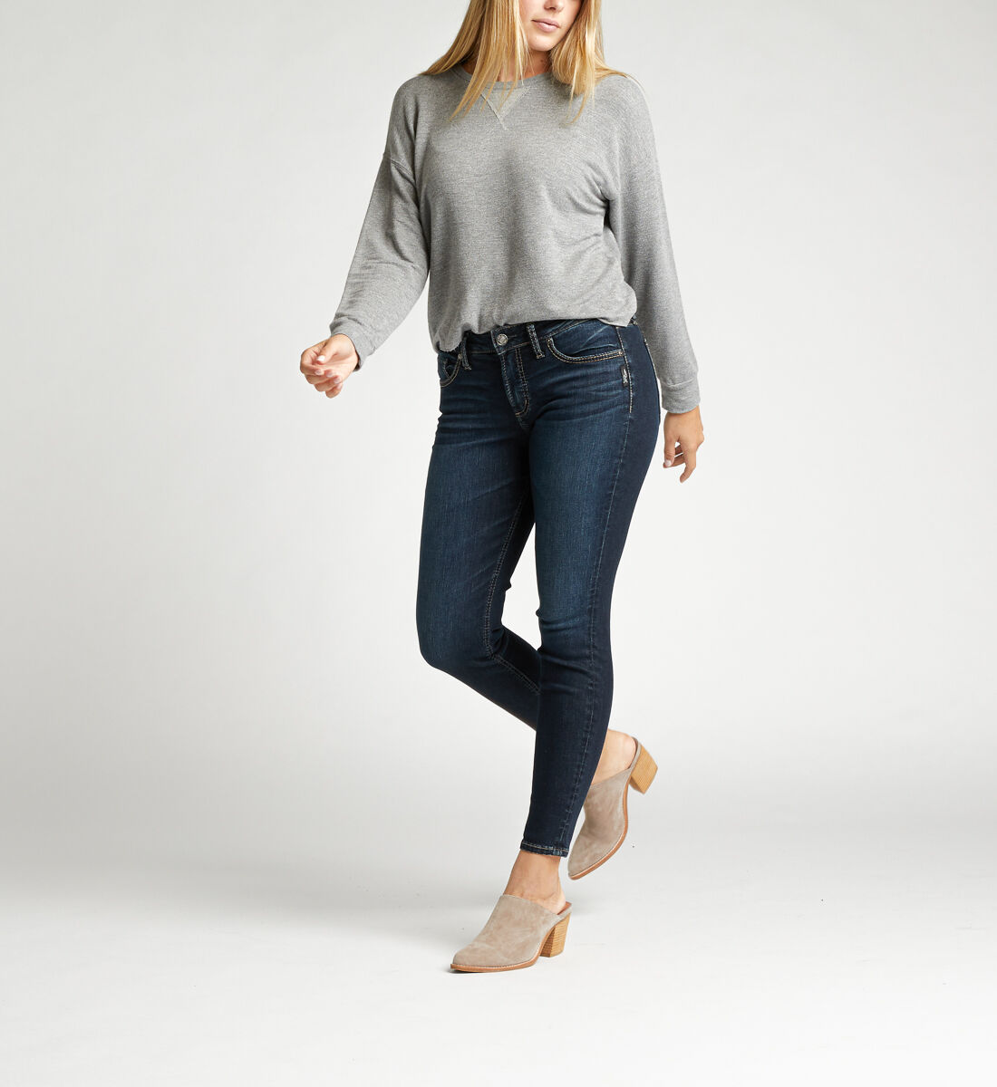 Avery High Rise Skinny Jeans Alt Image 1