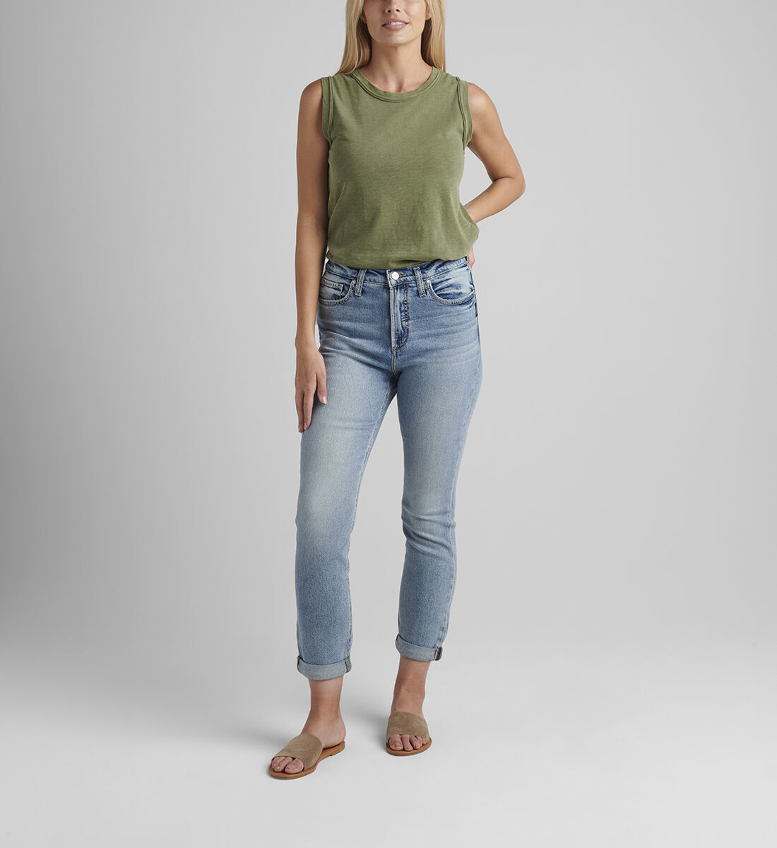 Silver jeans boyfriend style top