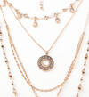 Gold-Tone Layered Hamsa Necklace, , hi-res image number 2