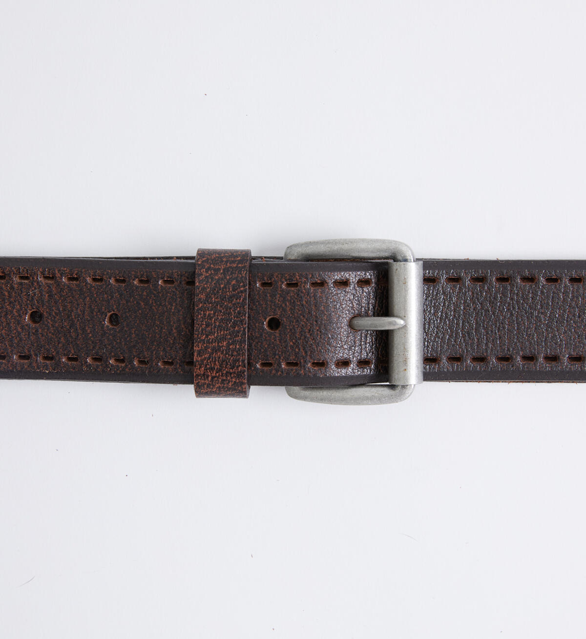 Pebbled Leather Mens Belt, , hi-res image number 3
