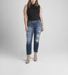 Boyfriend Mid Rise Slim Leg Jeans Plus Size, , hi-res image number 0
