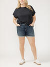 Elyse Mid Rise Luxe Stretch Shorts Plus Size image number 0