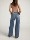 High Rise Wide Leg Cargo Jeans, , hi-res image number 1