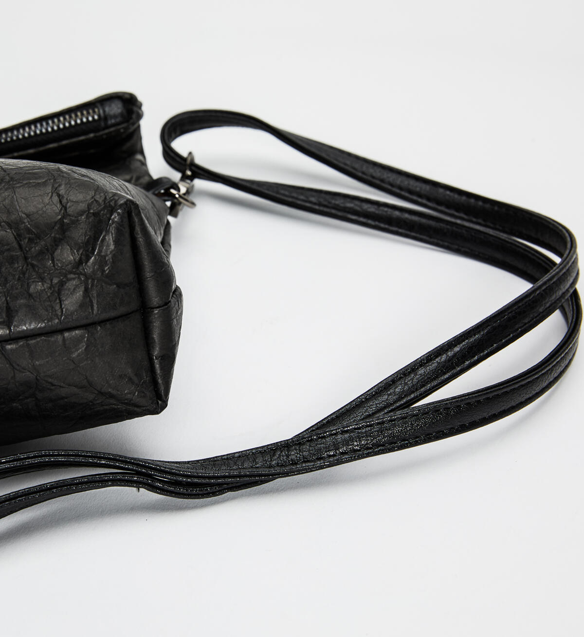 Recycled Paper Convertible Crossbody, Black, hi-res image number 3