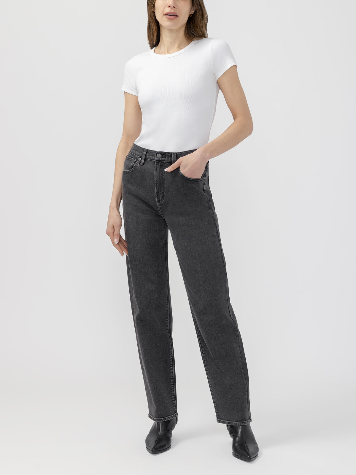 Highly Desirable Relaxed Straight Leg Jeans image number 0