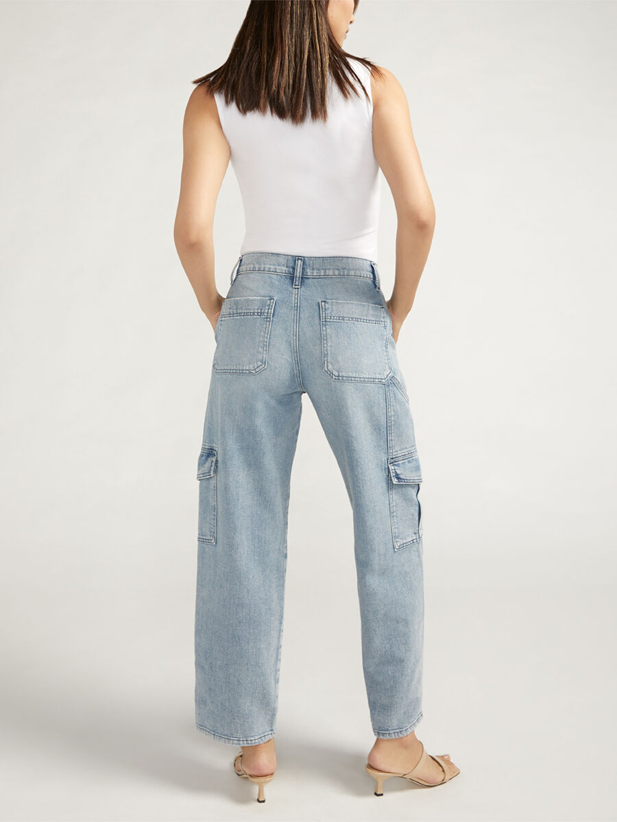 [AVANDRESS] ★24S/S★ Cargo Denim Pants Milk Silver Jeans