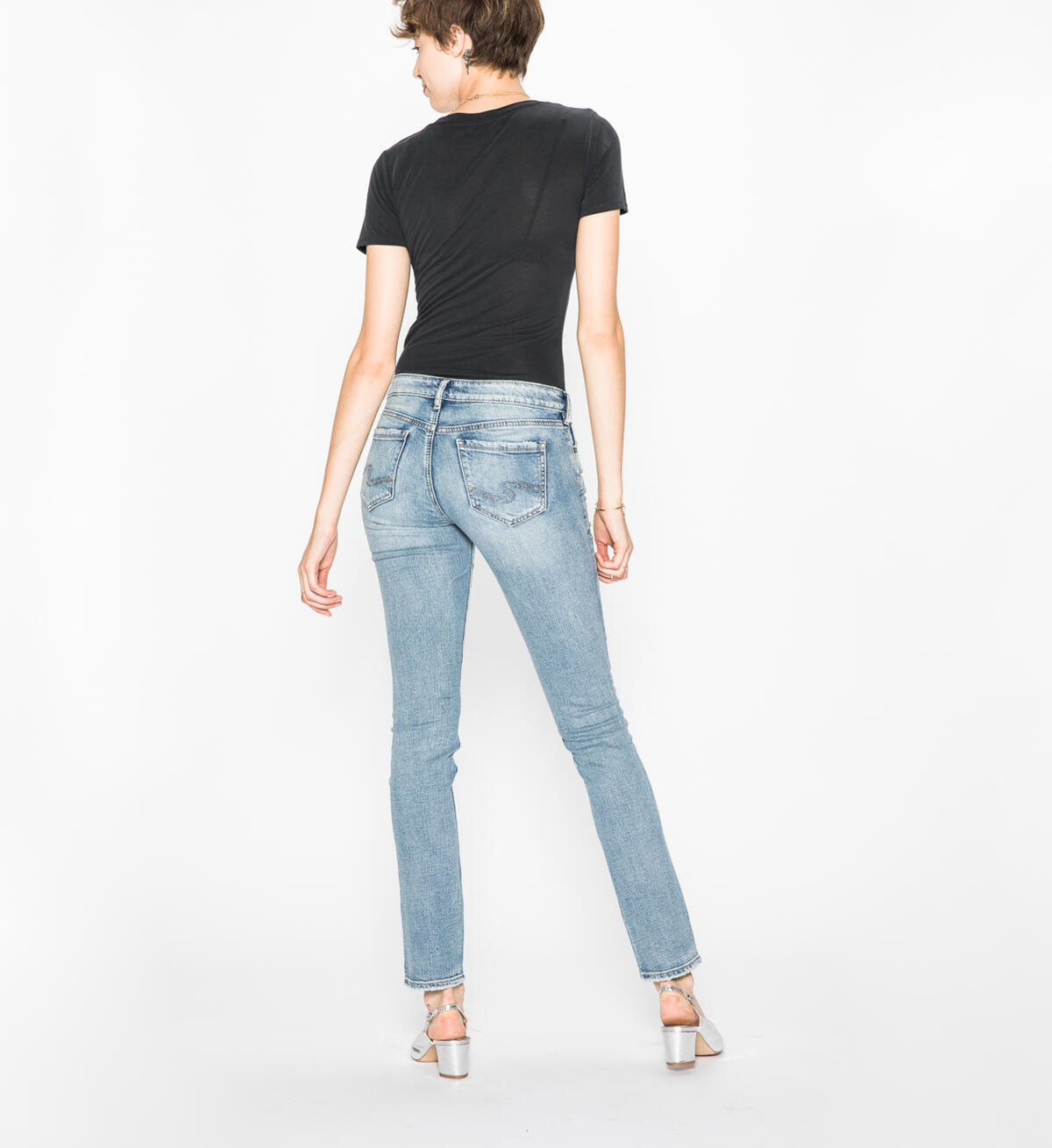 Elyse Straight Leg Light Wash, , hi-res image number 1