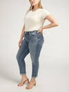 Girlfriend Mid Rise Slim Leg Jeans Plus Size image number 2